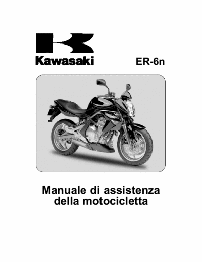 Kawasaki ER-6n Manuale d